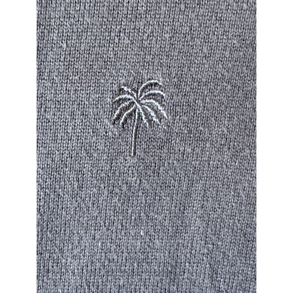 Lilly Pulitzer Blue Cotton Button Front Cardigan Sweater Women's S Palm Tree - Picture 4 of 10